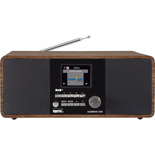 IMPERIAL DABMAN i200 - DAB+ en FM-radio - 10.000+ internetradiozenders - Bruin