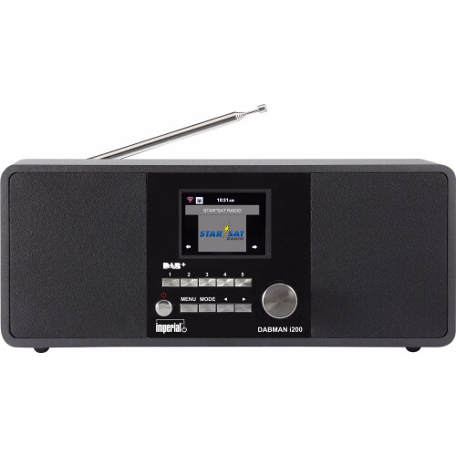 Imperial Dabman i200 - Hybride digitale stereo radio - DAB+ FM internetradio - Zwart