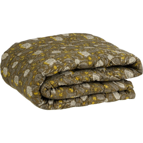 In The Mood Collection Quilt - Deken 180 x 130 cm - Gebloemd - Groen Tweedehands