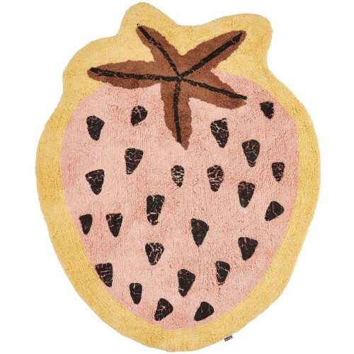 In The Mood Collection - Vloerkleed - Aardbei - 120 x 95 cm - Roze
