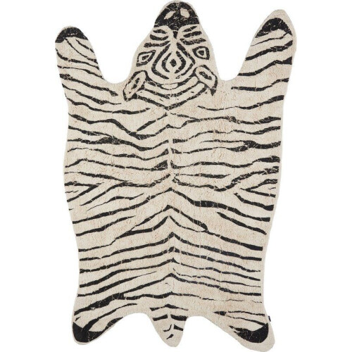 In The Mood Collection - Vloerkleed - Zebra - 180 x 120 cm - Zwart Wit Tweedehands