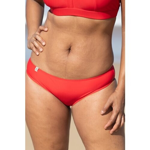 Inaska dames vegan Bikini Broekje Regular Cut Chill Rood Tweedehands