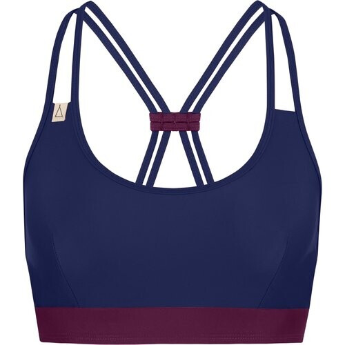 Inaska dames vegan Bikini Sporttop Bustier Move Donkerblauw Berry Tweedehands
