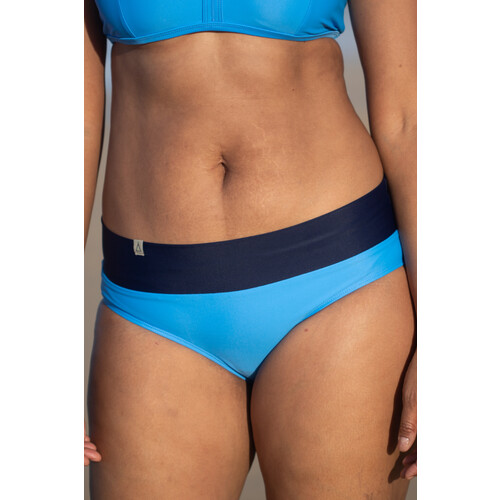 Inaska dames vegan Bikinibroekje Soft Waist Flow Blauw Tweedehands