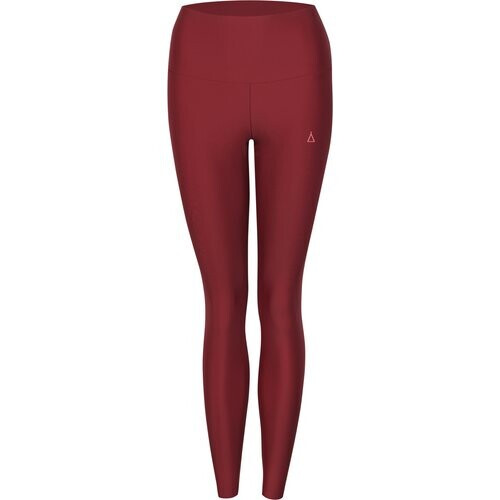 Inaska dames vegan High Waist Leggings Chill Donkerrood Tweedehands