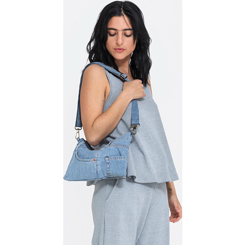 Infinitdenim dames vegan Bag Up Blauw Tweedehands