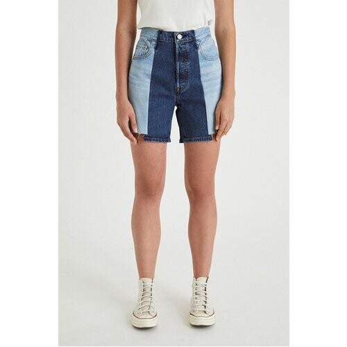 Infinitdenim dames vegan Shorts Upcycled Denim Blauw Tweedehands