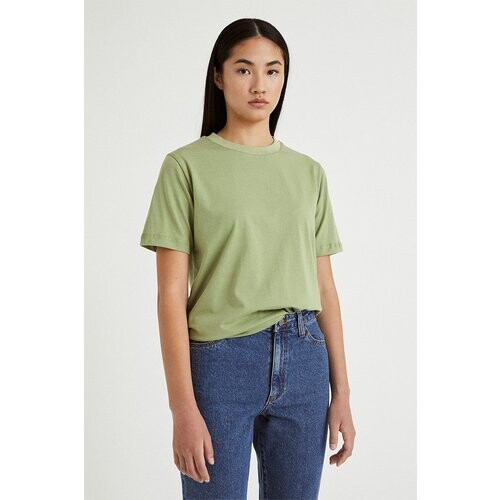 Infinitdenim dames vegan T-Shirt Basic Korte Mouw Groen Tweedehands