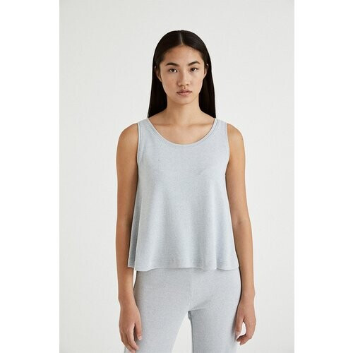 Infinitdenim dames vegan Top Gebreid Circulair Oneindig Grijs Tweedehands