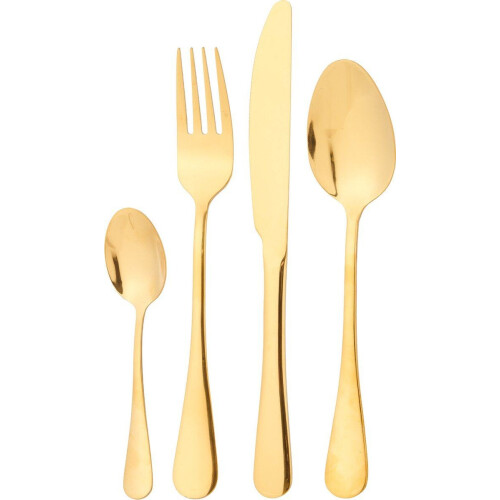 Infinity Goods Bestekset - 24-Delig - Goud - RVS - 6 Persoons (24 stuks)
