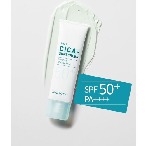 Innisfree True Mild Cica - Zonnebrandcrème SPF50+ PA++++ - 50ml