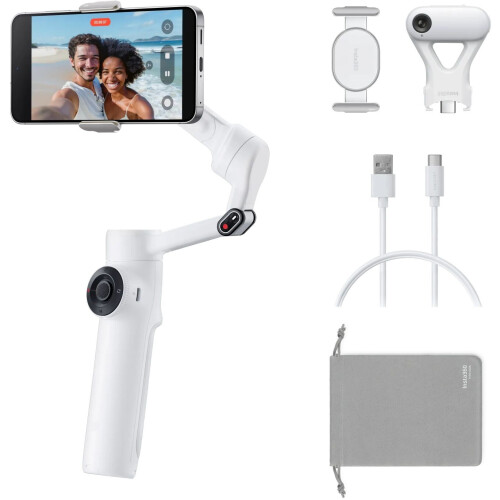 Insta360 Flow 2 - AI Tracker Bundle - Geavanceerde AI-tracking - Wit Tweedehands