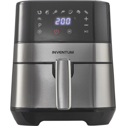 Inventum GF350HLD - Airfryer - 3,5 liter - 8 programma's - 1500 watt - Zwart/RVS