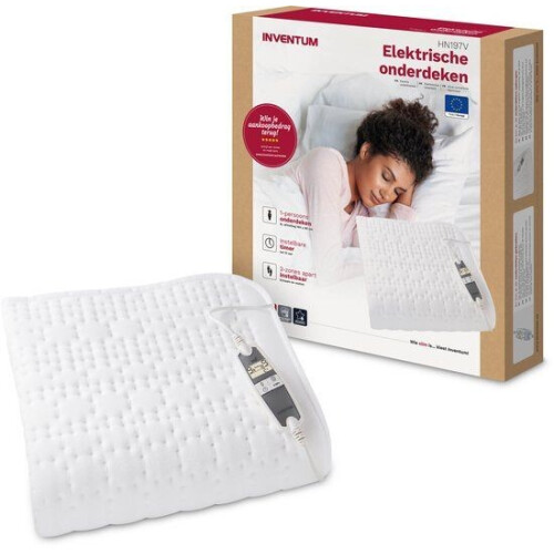 Inventum HN197V - Elektrische onderdeken - 9 warmtestanden - Wit