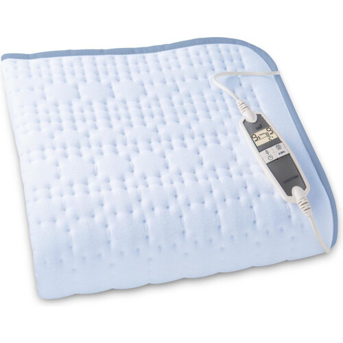 Inventum HN197VB - Elektrische onderdeken - 9 warmtestanden - Aparte voetenzone - 1-persoons - 160x80 cm - Antibacterieel - Lichtblauw