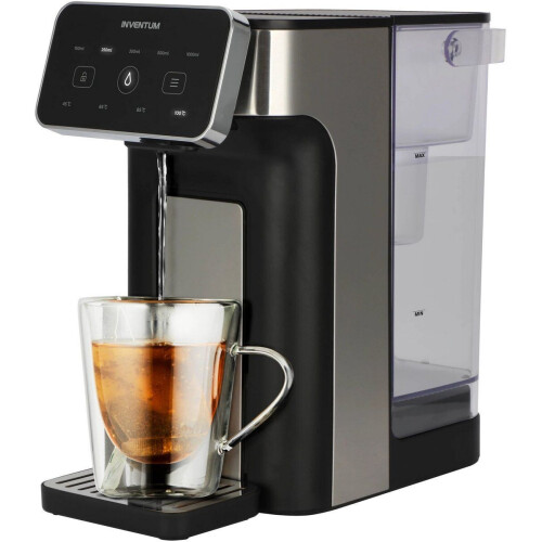 Inventum HWD725B - Heetwaterdispenser - 2 liter - 45°C tot 100°C - Touch Display - Antikalkfilter - Zwart/RVS