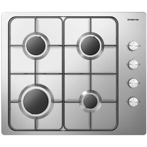 INVENTUM IKG6011RVS - Gaskookplaat - 4 branders - Roestvrijstaal Tweedehands