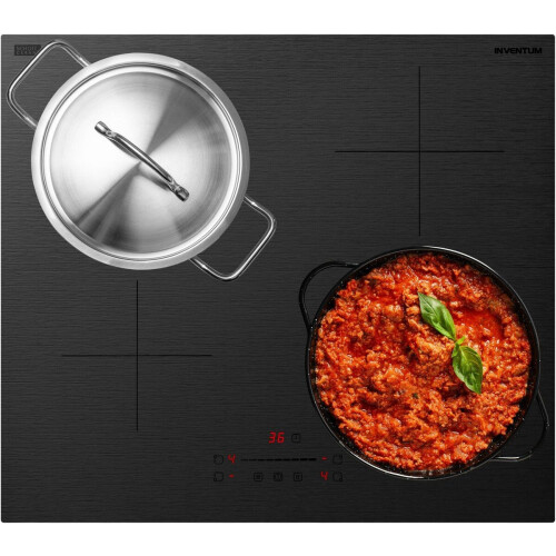 Inventum IKI6028MAT - Inbouw inductiekookplaat - 4 kookzones - Boostfunctie - Mat zwart Tweedehands