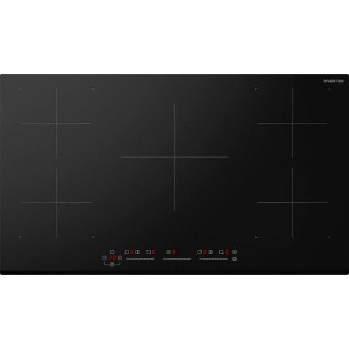 Inventum IKI9035 - Inbouw inductie kookplaat - 90 cm - 5 kookzones - Bridgefunctie - Zwart