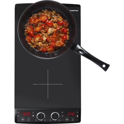 Inventum VKI3010ZWA - Vrijstaande inductiekookplaat - 2 kookzones - Zwart