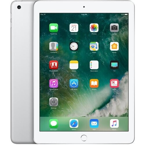 Refurbished iPad 9.7 (2018) 6e generatie 128 Go - WiFi + 4G - Zilver Tweedehands