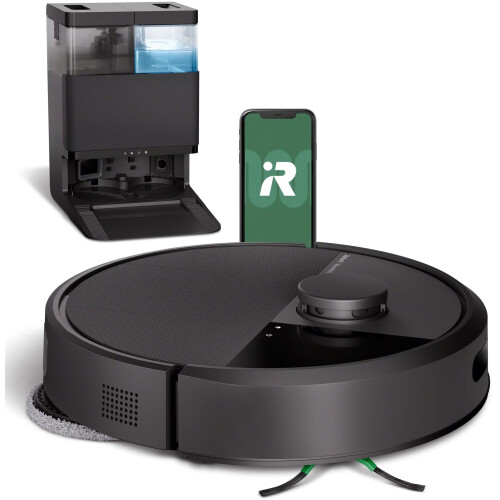 iRobot Roomba 405 Combo Plus - Robotstofzuiger - 7000 Pa zuigkracht DualClean dweilpads - Zwart Tweedehands