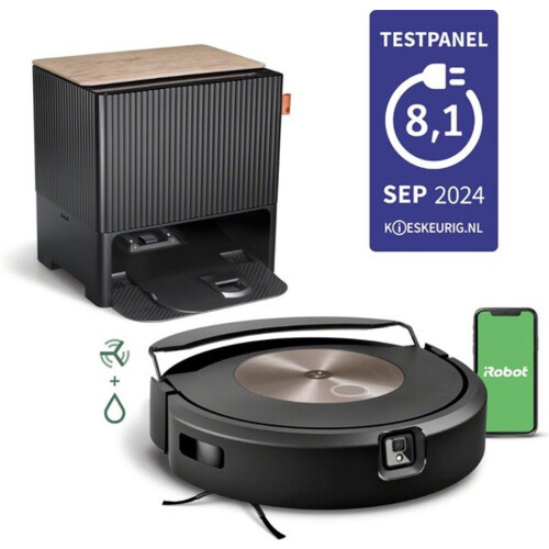 iRobot Roomba Combo j9+ - Robotstofzuiger en dweilrobot - Automatisch vul- en leegstation - Slimme navigatie Tweedehands