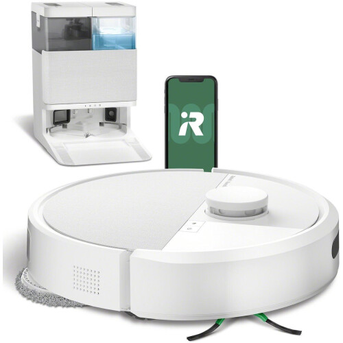iRobot Roomba Plus 405 - Robotstofzuiger - 7000 Pa zuigkracht DualClean dweilpads - Wit Tweedehands