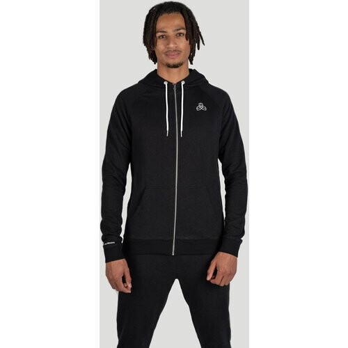 Iron Roots mannen vegan Hoodie Full-Zip Unisex Performance Zwart Tweedehands