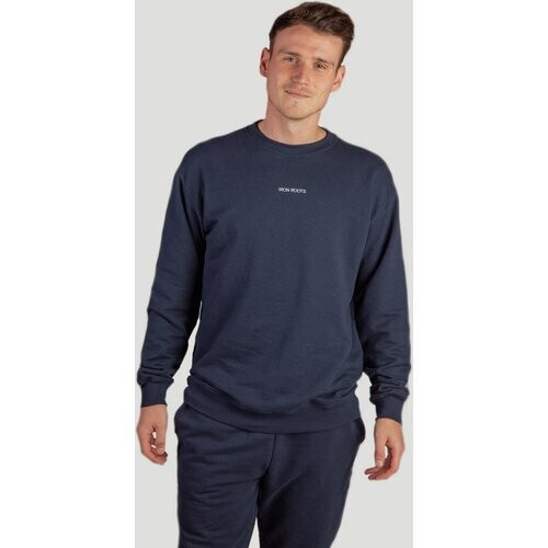 Iron Roots mannen vegan Sweater Athleisure Blauw Tweedehands