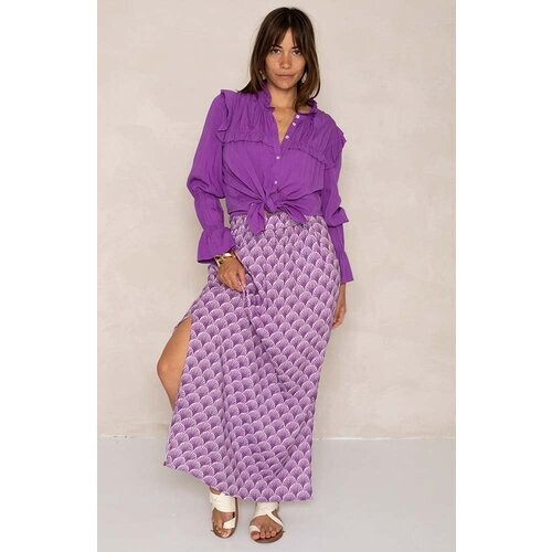 J LABEL dames vegan Maxi Rok Gurdeep Paars Tweedehands