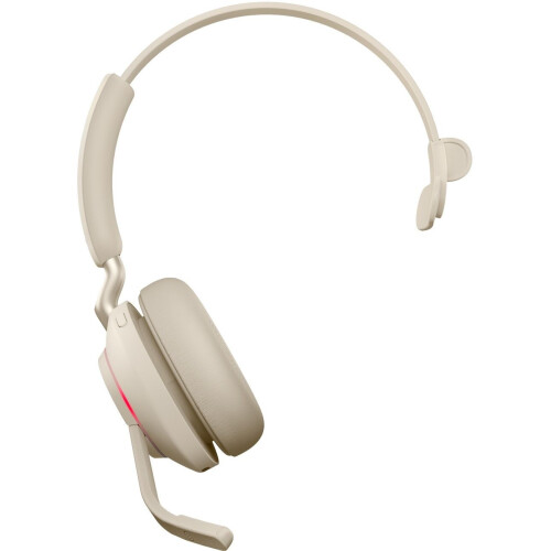 Jabra Evolve2 65 - Draadloze On-Ear Headset - 37 uur batterijduur - Beige Tweedehands