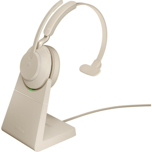 Jabra Evolve2 65 MS Mono - Bluetooth Headset - Draadloos - Beige