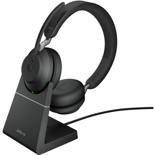 Jabra Evolve2 65 - UC Stereo - Bluetooth headset met 30m bereik - Zwart
