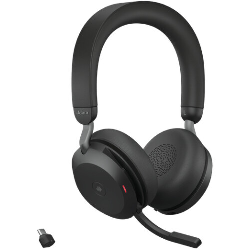 Jabra Evolve2 75 - On-Ear Headset - ANC Bluetooth 30m - Zwart