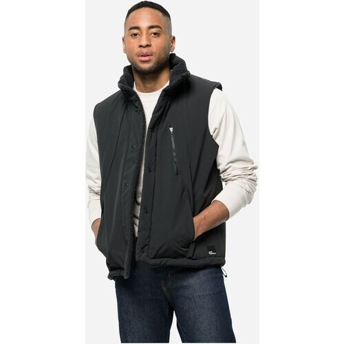Jack Wolfskin Alex Vest Reversible Bodywarmer Donkergrijs Tweedehands