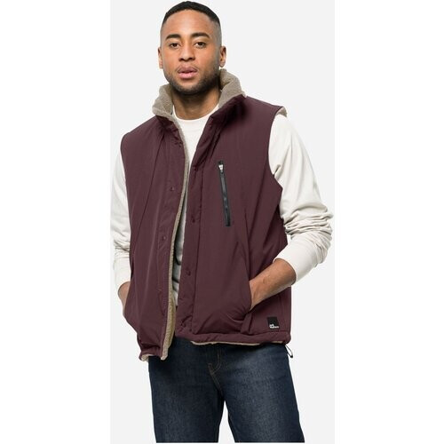 Jack Wolfskin Alex Vest Reversible Bodywarmer Donkerpaars Tweedehands