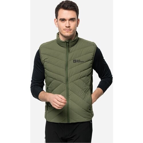Jack Wolfskin Athletic Dons Vest Bodywarmer Donkergroen Tweedehands