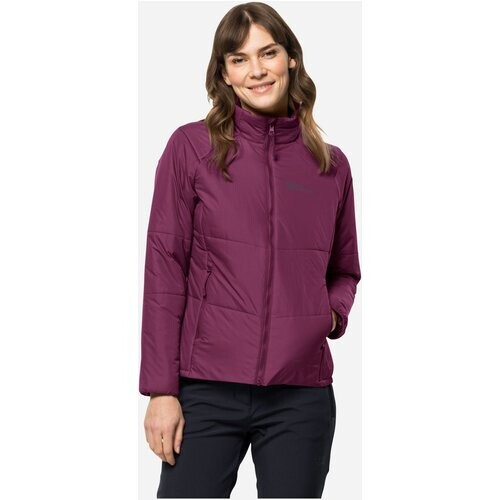 Jack Wolfskin Bergland Gevoerde Dames Jas Pruimpaars Tweedehands