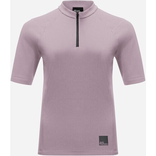 Jack Wolfskin Bike Commute HZ T Fietsshirt Dames Lila Tweedehands