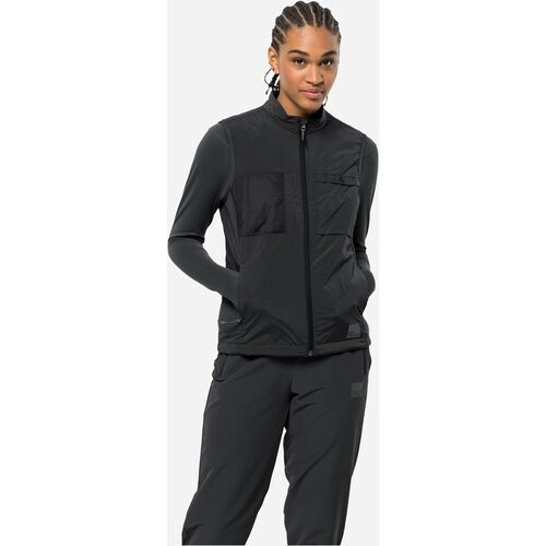 Jack Wolfskin Bike Commute Ins Vest W Donkergrijs Tweedehands