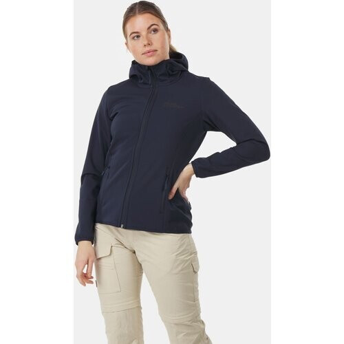Jack Wolfskin Bornberg Softshell Jas Dames Donkerblauw Tweedehands