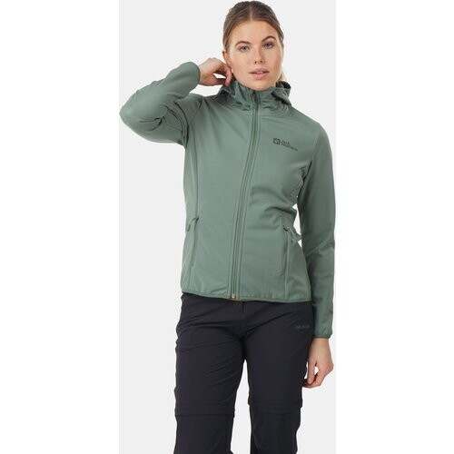 Jack Wolfskin Bornberg Softshell Jas Dames Middengroen Tweedehands