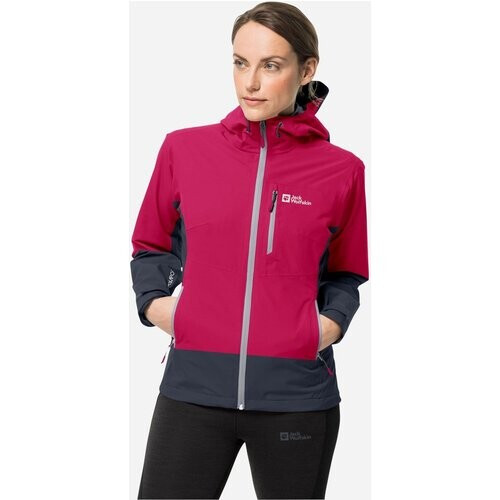 Jack Wolfskin Eagle Peak Dames Jas Donkerrood Tweedehands