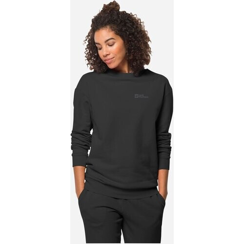 Jack Wolfskin Essential Dames Crewneck Zwart Tweedehands