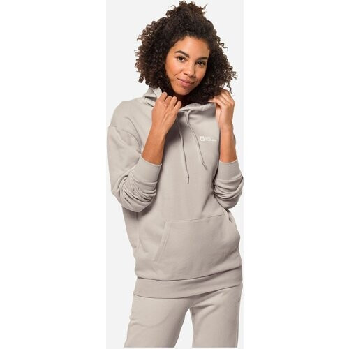 Jack Wolfskin Essential Dames Hoodie Ivoor Tweedehands