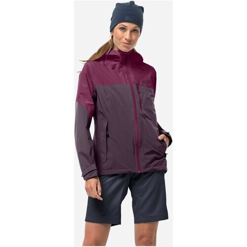 Jack Wolfskin Go-Hike Hardshell Jas Dames Pruimpaars Tweedehands