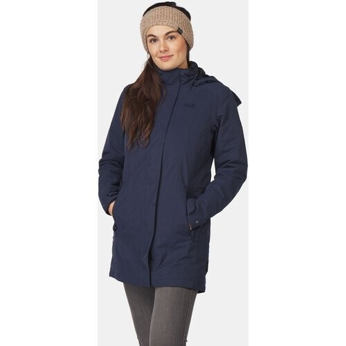 Jack Wolfskin Madison Avenue Parka Dames Donkerblauw/Donkerblauw Tweedehands