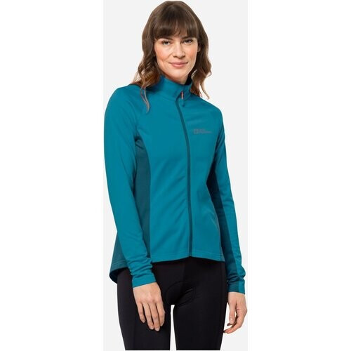 Jack Wolfskin Morobbia FZ Vest Dames Turkoois/Blauw Tweedehands