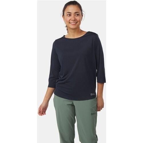 Jack Wolfskin Pack & Go 3/4 Tee Dames Marineblauw Tweedehands